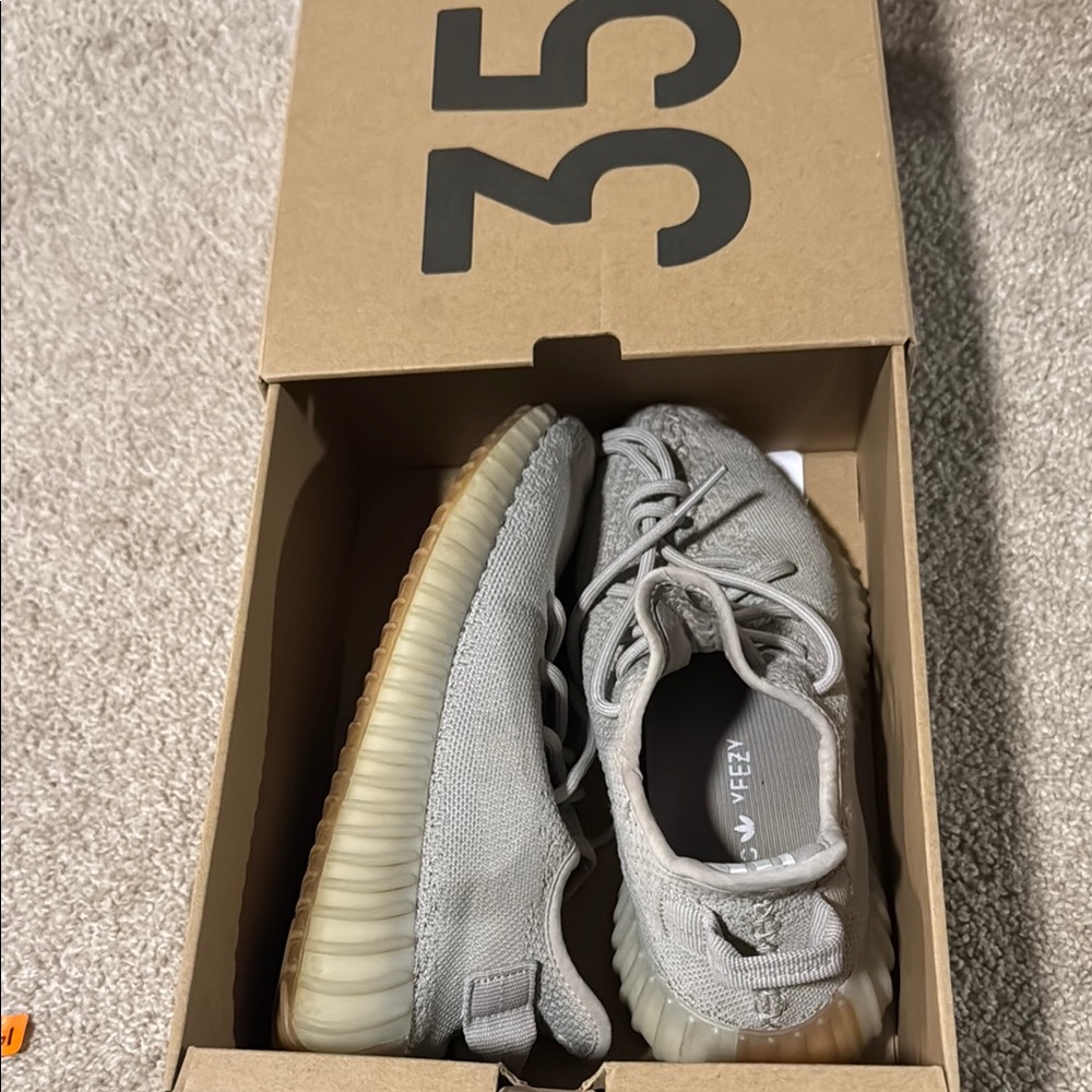 Adidas Kids Yeezy Boost 350 V2 - Light Gray and Tan